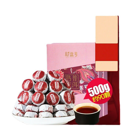 250g Top Pu'er tea natural healthy old tea 新益号 普洱茶 熟茶叶 原味普洱 勐海陈年老茶 天然健康小沱茶 香醇