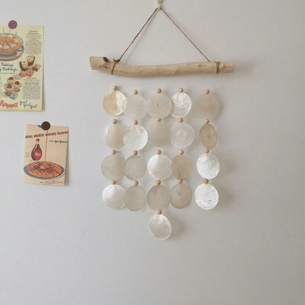 Wind Chime Pendant Accessories 10-20Pcs Natural Shell Round Slices DIY Ornaments