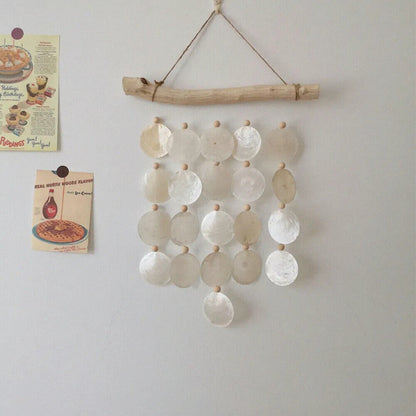 Wind Chime Pendant Accessories 10-20Pcs Natural Shell Round Slices DIY Ornaments