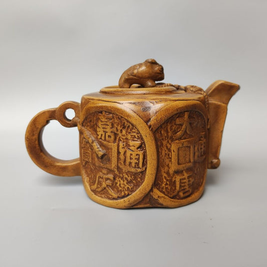 Vintage Chinese Yixing Purple Clay Teapot Zisha Ceremony Fashion Gift Teaware