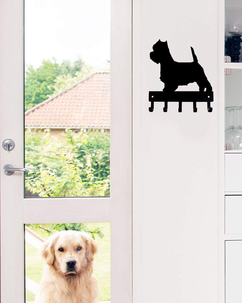 West Highland Terrier Westie Dog Key Rack Hanger - 6 inch/9 inch Metal Wall Art