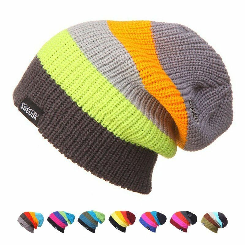 Autumn Winter Ski Hat Snowboard Winter Skating Beanies Head Warm Acrylic Thermal