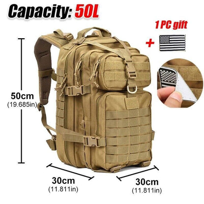 Tactical Backpack Travel Hiking Camping Hunting Bug 3D Rucksack Men Army Bags