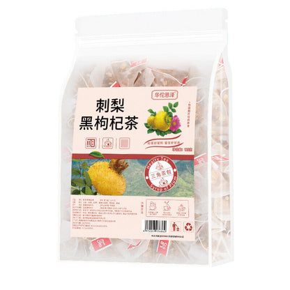 Prickly Pear Black Wolfberry Tea 125g/bag Black Wolfberry Chen Pi Red Dates Tea