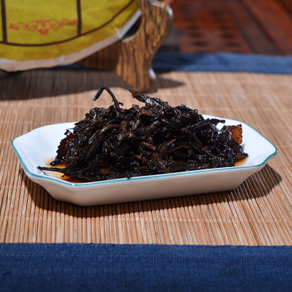 357g 中国茗茶 布朗山大树茶 普洱茶熟茶 Chinese Puer tea Ripe puer tea Black tea Puer tea Cake