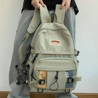 Waterproof Nylon Backpack High Quality Schoolbag Travelling Nylon Polyester 1 PC