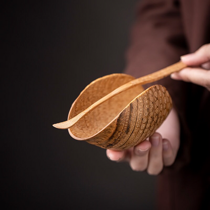 Natural Bamboo Tea Spoon Tea Ceremony Set Accessories