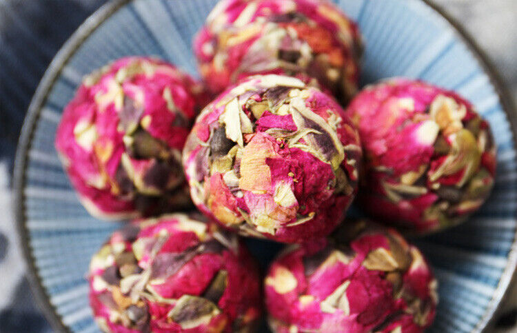 Premium Imperial Dried YunNan Pearl Red Rosebud Tea * Rose flowers Tea