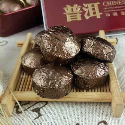 2021/2022 Glutinous Rice Ripe Mini Puer Puerh Tea Shu Puerh Tuocha Gift Pack 75g