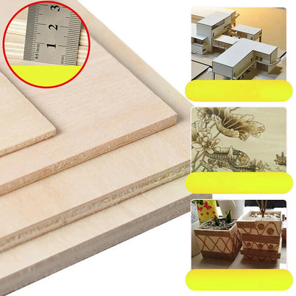Basswood Plywood Multi Size Aviation Layer Board Plank Unfinished Wood Materials