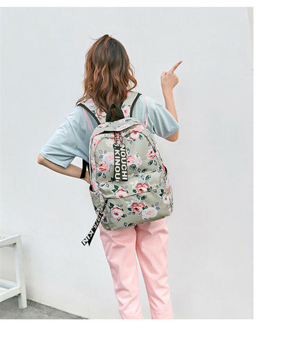 Shoulder Bag Campus Girls's Nylon Backpack Rucksack Women School Bag Knapsack