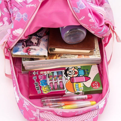 3pcs/set Print School Bags Girls Primary School Bags Kids Student Backpack