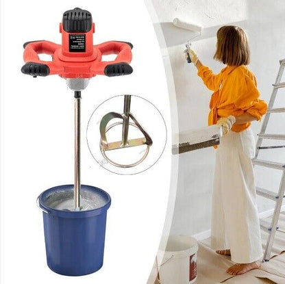 Paint Stirring Rod S-Type Mixer Drill Handheld Cement Plaster Mortar Mixing Tool