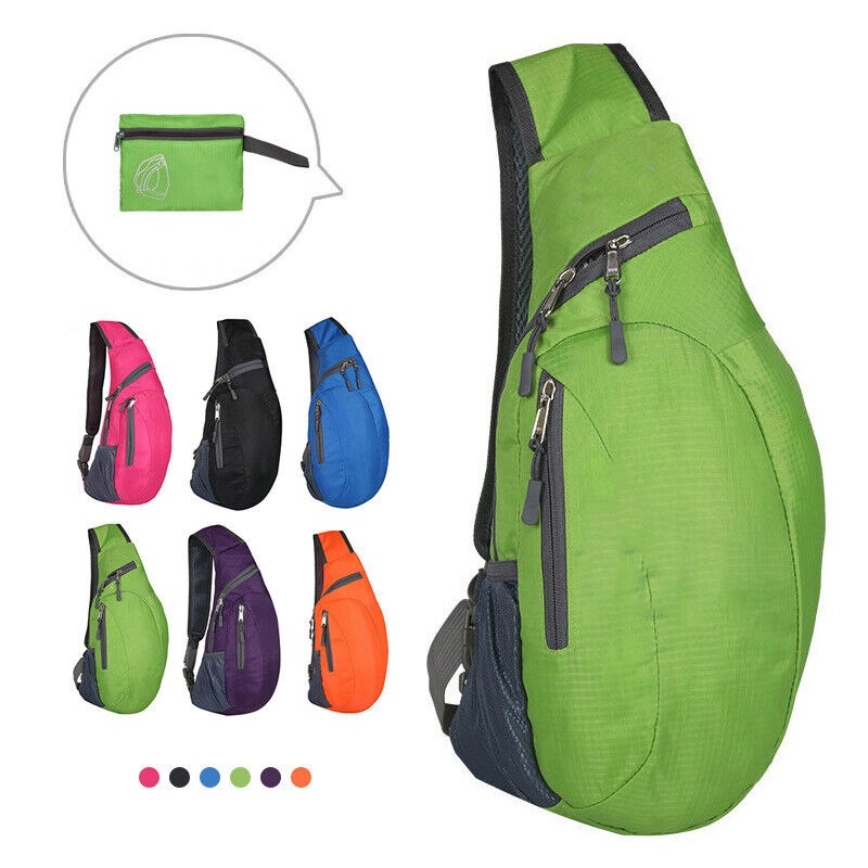Men Women Sports Travel Chest Bag Pack Satchel Shoulder Sling Crossbody Backpack