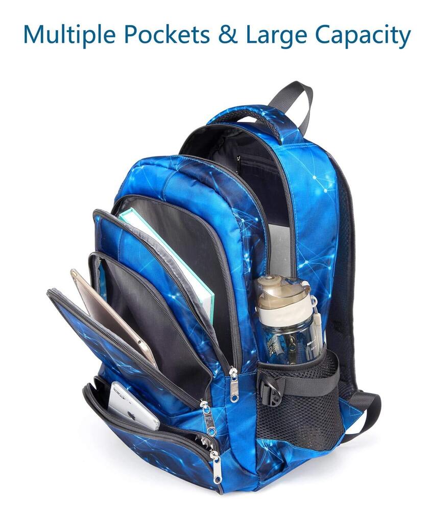 BLUEFAIRY Boys Backpack for Kids Elementary School Bags One Size, Blue