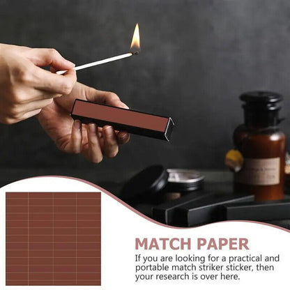 Matchstick Striker 24Pcs Adhesive Matches Flame Paper Strips Crafts DIY Stickers