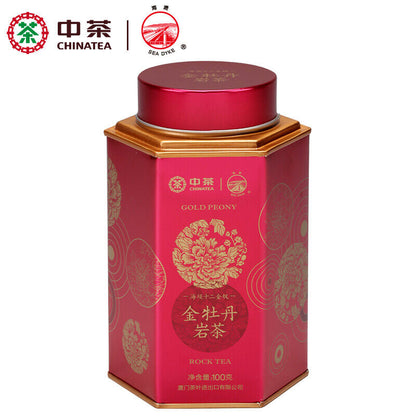 Sea Dyke Gold Peony Jin Mu Dan Roasted Fujian Wuyi Rock Tea Oolong Tea 100g Tin