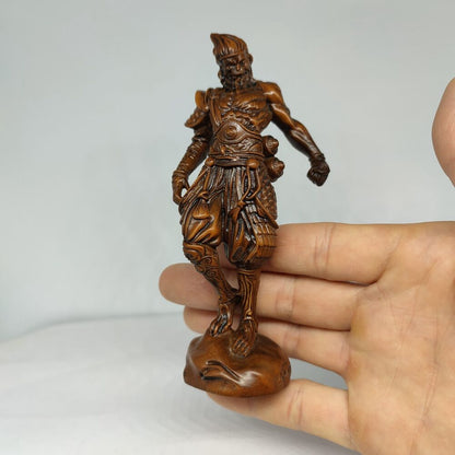 Christmas Presents Monkey King Sculpture Statue Wooden Carved Sun Wukong Decor
