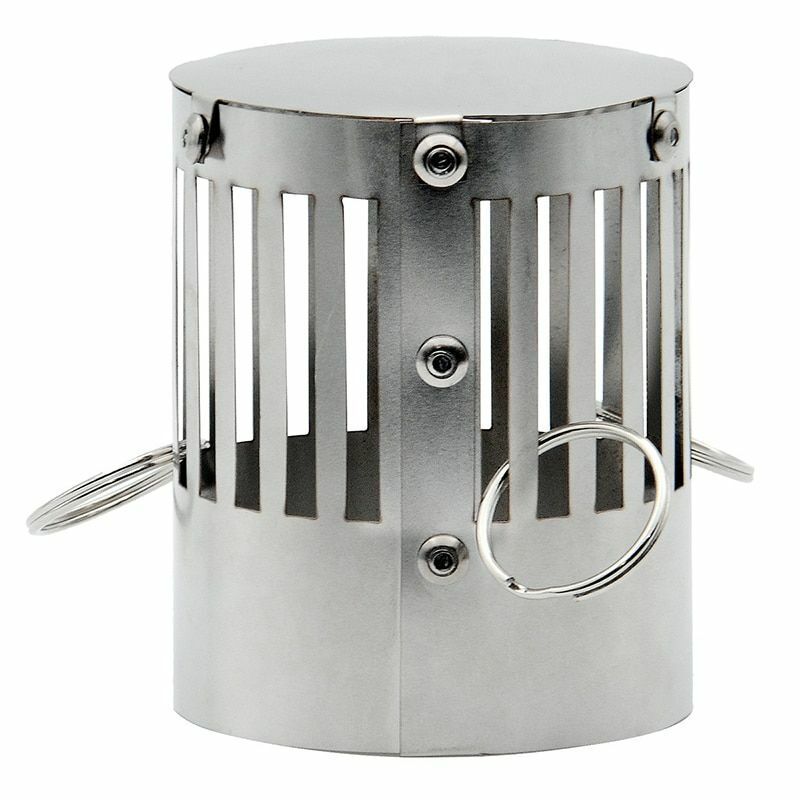 Titanium Wood Stove Spark Arrester Anti-sag Glass Panel Chimney anti-scalding 80