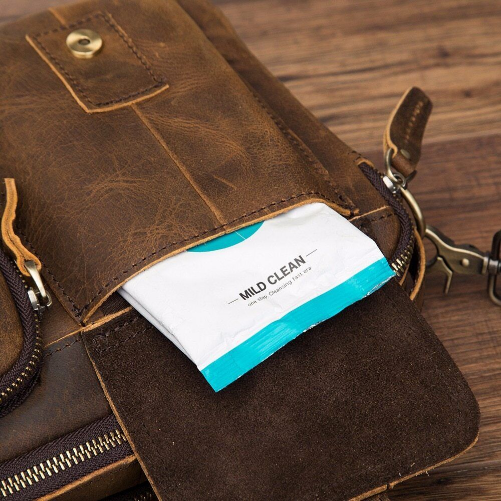 Quality Leather Male One Shoulder Messenger Bag Fashion Cross-body Bag
