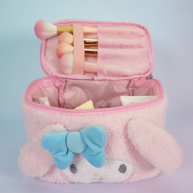 Kuromi Cute Large Capacity Makeup Bag Women's Portable Travel Plush Storage Bag