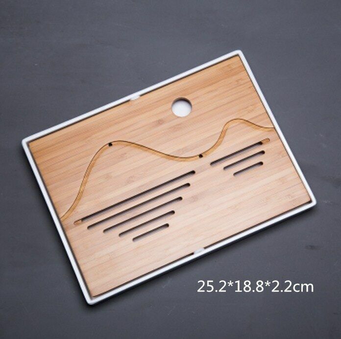 Kung Fu Natural Wood Bamboo Tray Traditional Chinese Bamboo Tea Room Board Table