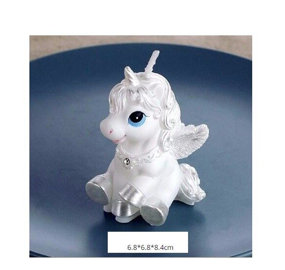 3D Unicorn Pegasus Shaped Mold 6.8x6.8x8.4cm Silicone DIY Craft Cake Making Tool