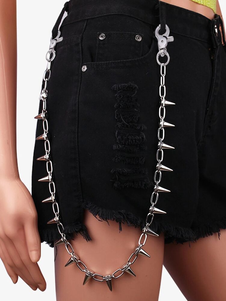Men Pants Waist Chain Metal Hiphop Punk Belt Women Trouser Jeans Wallet Keychain