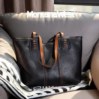 Montana West Tote Bag for Women Top Handle Satchel Purse Oversized Shoulder Hand