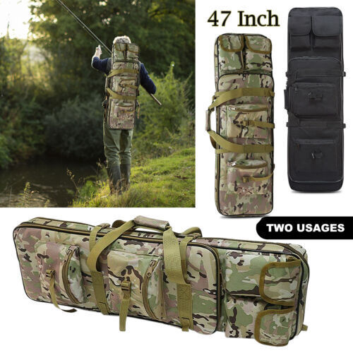 47"Tactical Carbine Rifle Range Molle Bag Gun Padded Case Storage Backpack USA