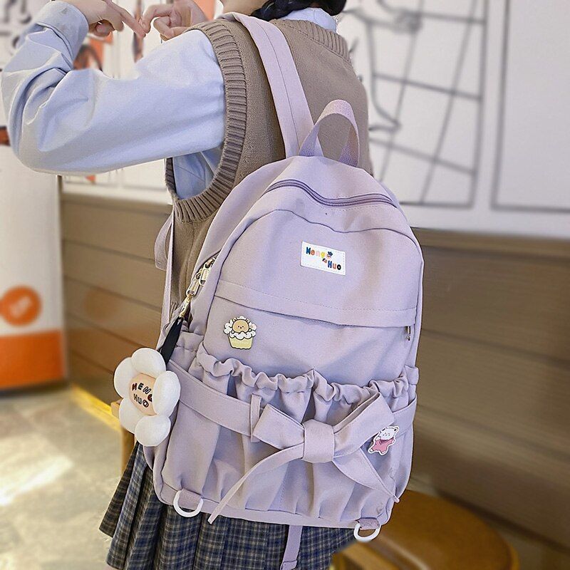 Fashion Waterproof School Bag Cotton Backpack Traveling Laptop Bags 31*13*42 CM