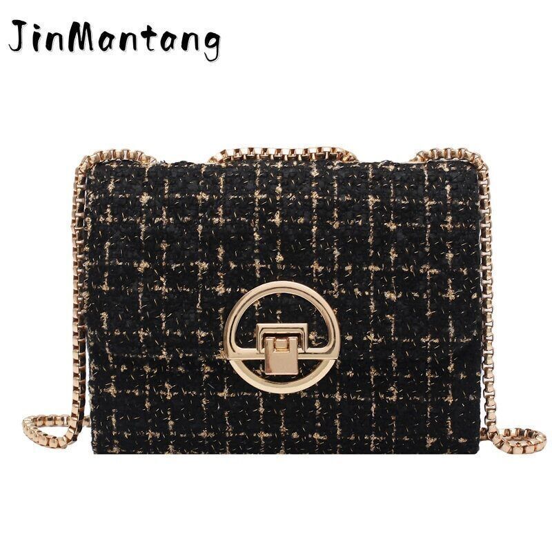 Flap Winter Woolen Women's Handbag Shoulder Messenger Bag Purses