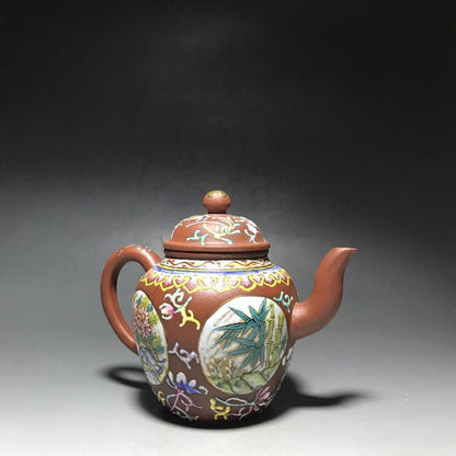 vintage chinese yixing purple clay teapot zisha ceremony teaware collection rare