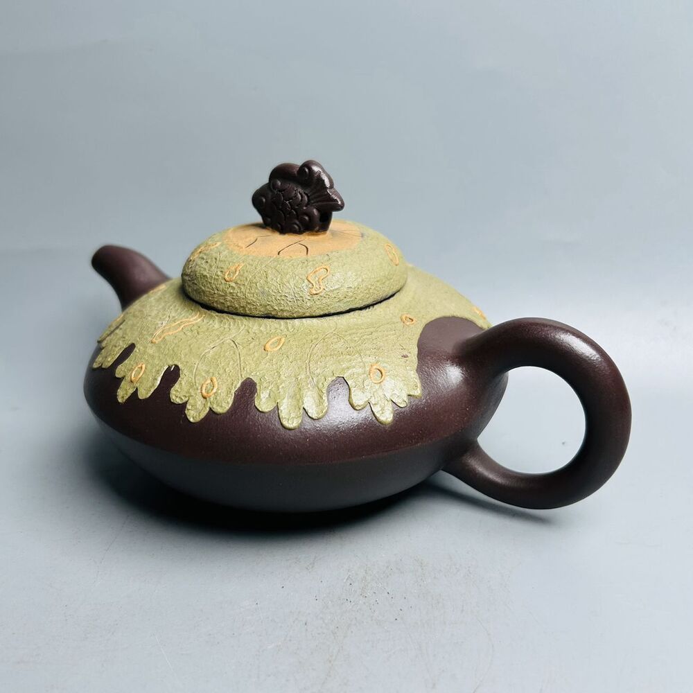 Chinese Yixing Purple Clay Teapot Tea Set Pot Zisha Ceramic Cute Decor Figurine