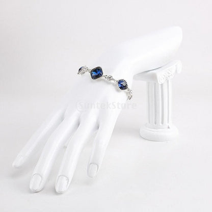 Hand Mannequin Form Resin Black Silver Jewelry Bracelet Ring Watch Display Stand