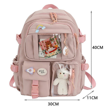 Women Backpack School Bag Teen Girls Rucksack Student Bookbags