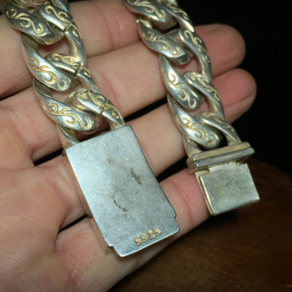 Chinese Asian Old Tibet Silver Horse Hand Cast Statue Bracelet Jewel Gift Nice
