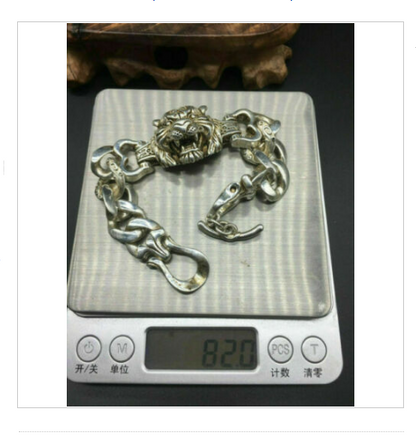 Chinese tibet silver Bracelet Fashion evil person statue gift decorate