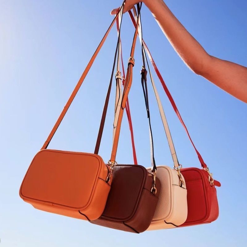 Genuine Leather Pebble Pattern Shoulder Bag Small Square Messenger Bags Purse