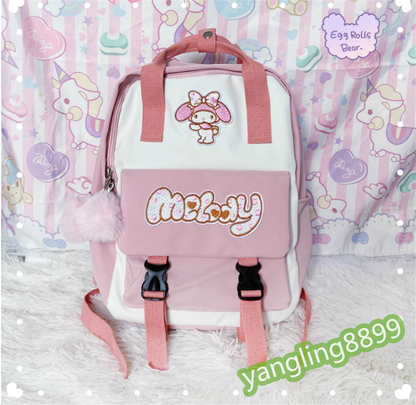 My Melody Backpack Cinnamoroll Schoolbag Kuromi Student Shoulder Travel Bag Gift