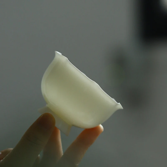 White Petal Ceramic Tea Cup Porcelain Cup of Tea 45ml