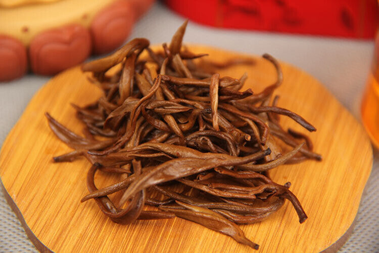 Golden Silk Dian Hong Spring Tea 云南红茶2023年春茶 滇红茶 红单芽 金丝滇红春茶500g