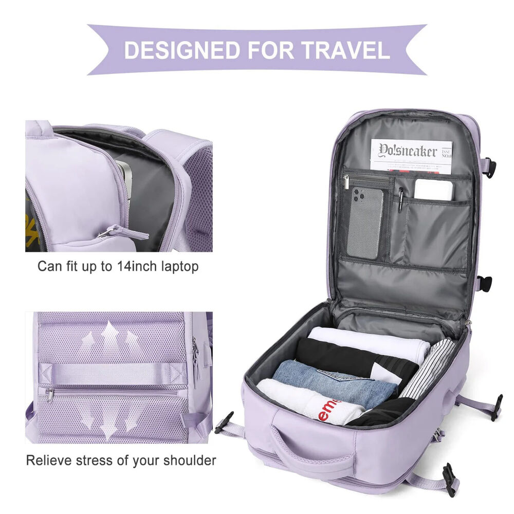 Lightweight Travel Backpack Bags Women's Multifunctional Charging Woman Luggage