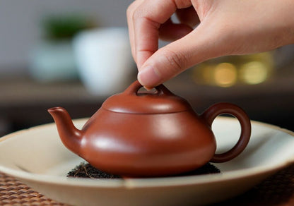 125cc chinese Yixing Handmade Zisha teapot Zhuni ShiPiao Gongfu Hu Tea Pot