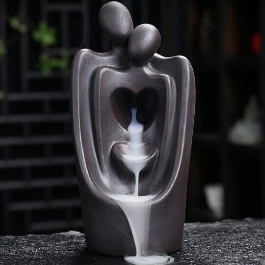 Backflow Incense Burner Couples Incense Base Teahouse Decoration Soul Mate Craft
