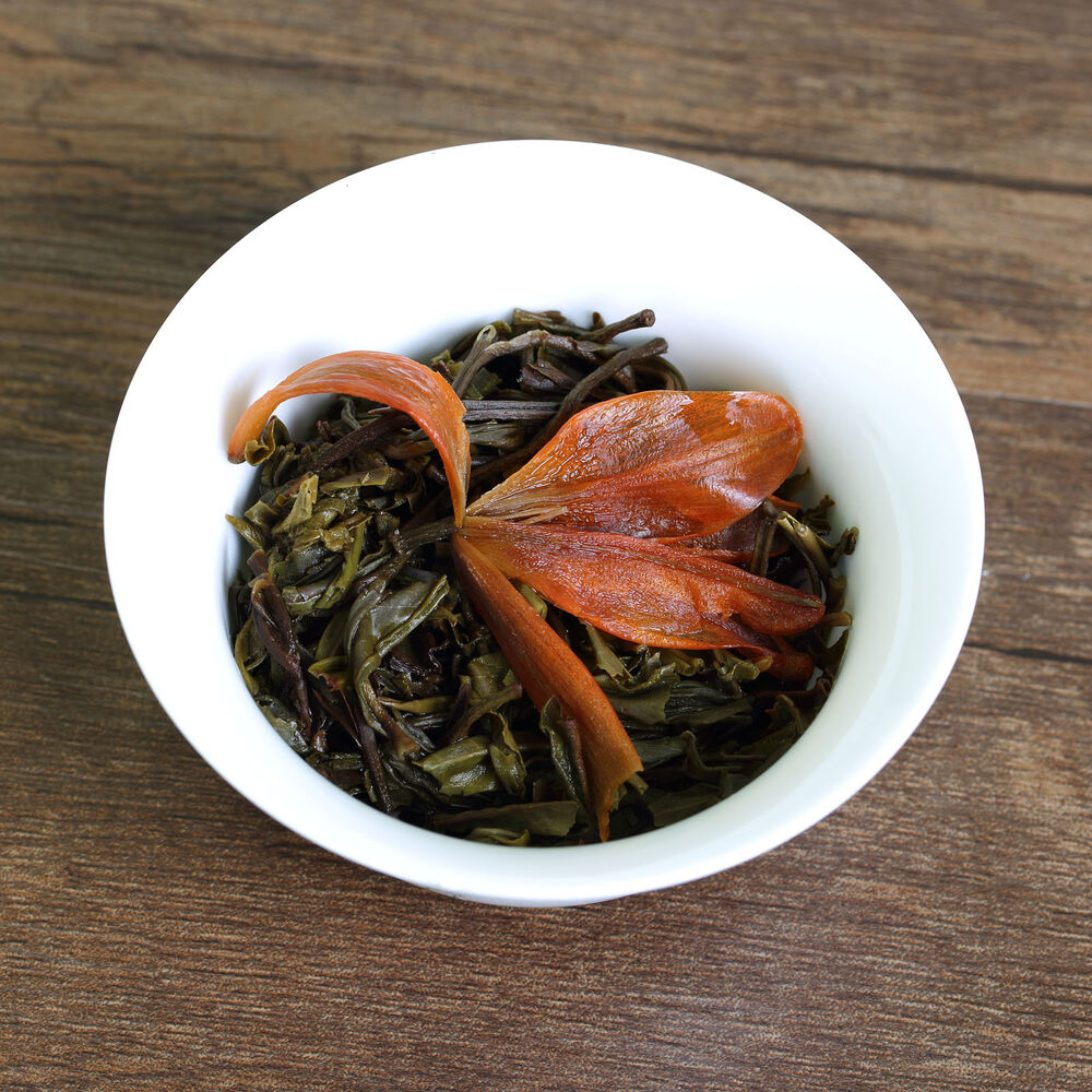 HELLOYOUNG100g yr Lily Flower Yunnan Bulang Pu'er Puerh Tea Raw Ball Tuo