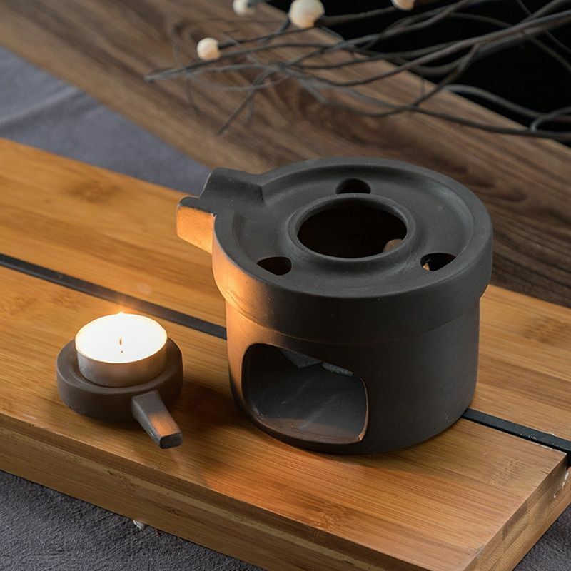 Teapots Warmer Tea Maker Heating Base Ceramic Candle Tray Holding Furnace 8x7cm