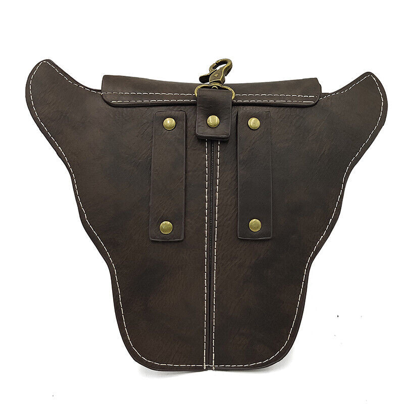 Medieval Faux Leather Cattle Ox Shape Waist Bag Vintage Belt Coin Purse Pouch