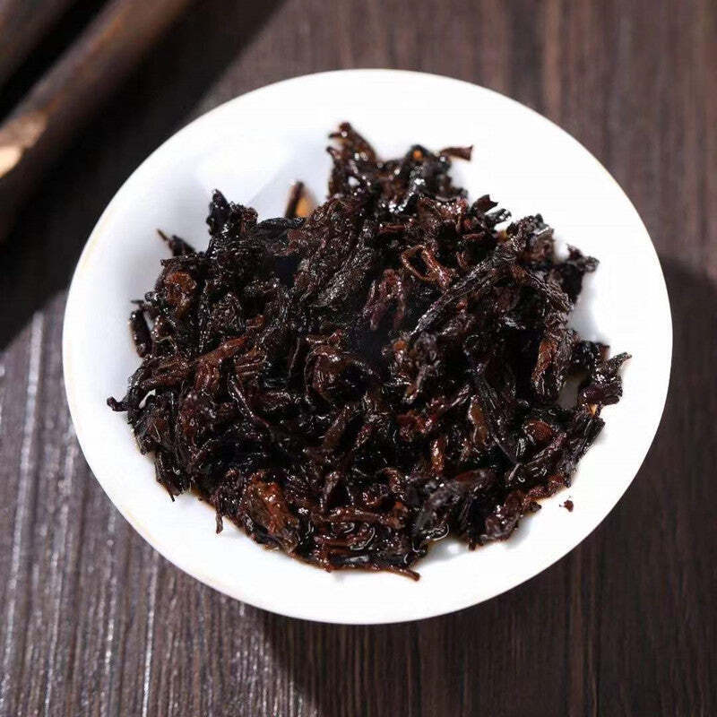 357g Laobanzhang Puerh Ripe Tea Cake Yunnan Menghai Pu-erh Cooked Tea Black Tea