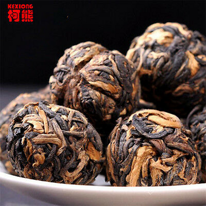 Small Gold Ball Diuretic Lower BP Chinese Kongfu Tea Handmade Dianhong Black Tea